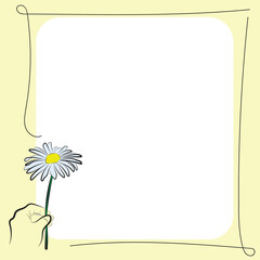 Customizable Daisy Note Template