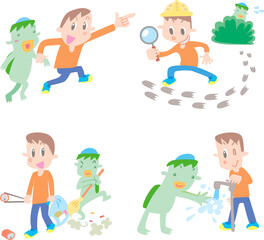 カッパは友だち