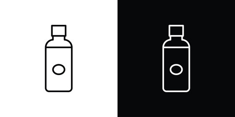 Olive oil icon line for web, mobile and infographics.