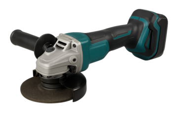 A high-quality cordless angle grinder ideal for various industrial applications and metalworking tasks.