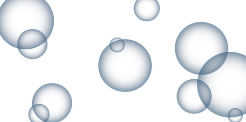 Beautiful circles colorful soap bubbles texture background. Design soap bubbles on a white background. Vector circles template design. white background texture, Xmas, backdrop, lights, wallpaper