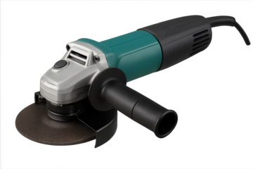 High-quality angle grinder, essential for metalworking and construction projects, showcasing precision and engineering excellence.