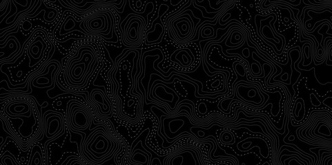 modern style topographic dotted pathways creates an abstract design element perfect for backgrounds and various creative contour lines small dashes  dark gray background design element.