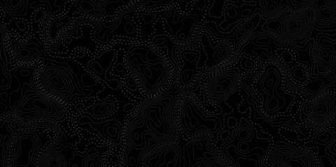 modern style topographic dotted pathways creates an abstract design element perfect for backgrounds and various creative contour lines small dashes  dark gray background design element.