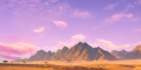 Fototapeta premium mountain landscape in the desert