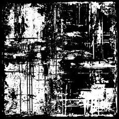Grunge background is black and white. Abstract vector texture