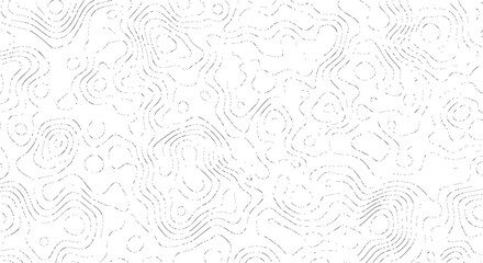 Abstract topographic contour lines pattern forming a seamless organic texture silhouette isolated on transparent background