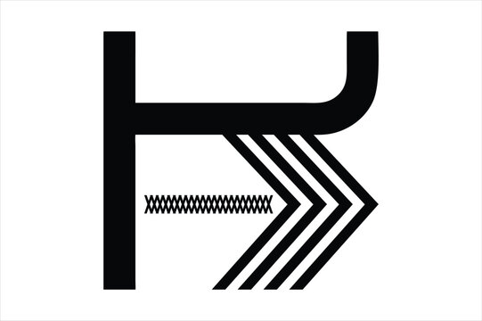 Abstract geometric black and white design with parallel lines and x pattern silhouette