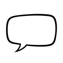 Naklejka premium Speak Bubble - Express Yourself: A simple, clear speech bubble, ready to convey thoughts, ideas, or messages.