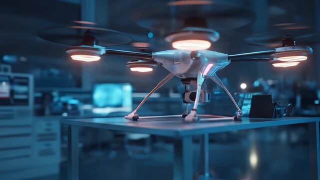 Drone Technology Innovation Modern Flight Surveillance Remote Control
