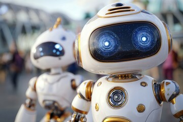 Futuristic Financial Hub With And