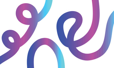 Gradient colorful lines Abstract Background. Wave Color Shapes Pattern. Vector with Curve Elements. Spiral Rainbow Ribbon Graphic Design