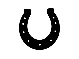 Horseshoe  black silhouette vector,Horseshoe  icon,Horseshoe  clipart illustration