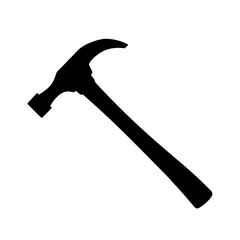Hammer, repair tool vector icon, Hammer vector silhouette design 