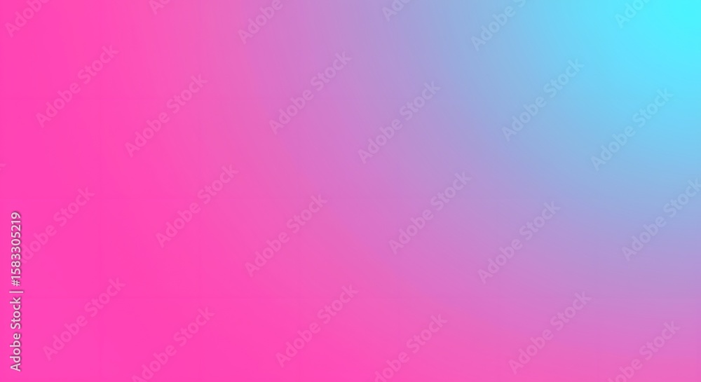Poster a gradient background transitioning from vibrant pink on the left to light blue on the right.