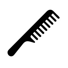 Obraz premium Comb silhouette icon. Hair comb and hair brush Vector