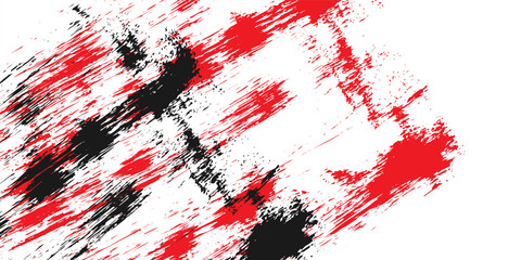 Halftone dots white and red color pattern gradient grunge texture background. Pop art dot comic style vector illustration