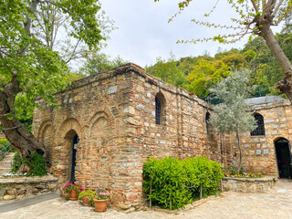 House of the Virgin Mary, the spring water fountain and water pond at Ephesus, Izmir, Turkiye