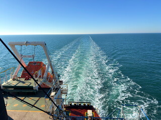 keel jet stern of the merchant vessel