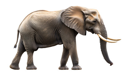 Obraz premium elephant isolated on white background 