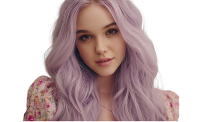 Fashion event featuring beauty and dyed hair wigs in lifestyle photography indoor setting expressive viewpoint