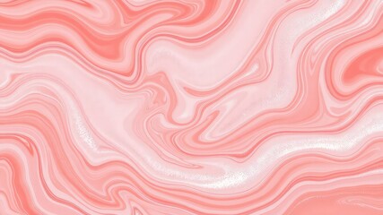 Subtle marbling in gentle coral hues creates a visually calming and luxurious fluid texture perfect for backgrounds and designs