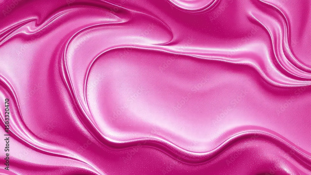 Poster abstract magenta fabric with rippling folds showcases a luxurious and elegant soft texture in an app