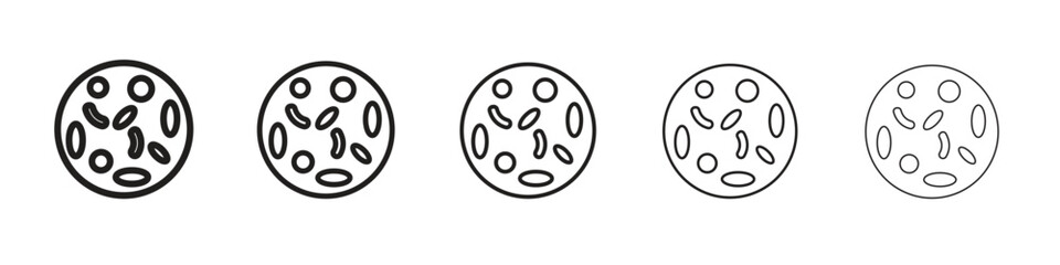 Leukemia icon vector Art line Illustrations collection