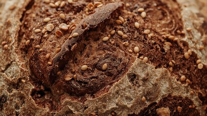 Detailed view of classic bread loaf