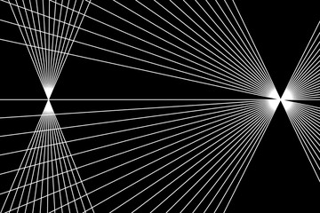 black and white background.