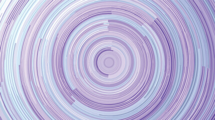 Naklejka premium Abstract concentric circles in pastel purple and blue tones creates artistic background.