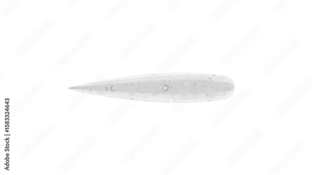 Poster translucent serum smear with air bubbles creating a minimalistic texture, offering visual interest a