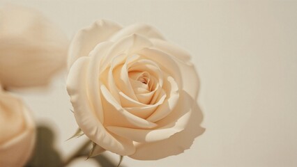 Fototapeta premium Macro shot of a gentle ivory blossom
