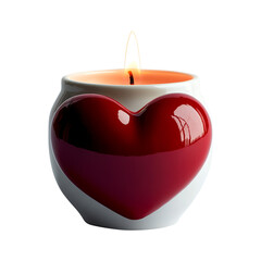 Obraz premium Red heart shaped sunglasses, isolated on fully transparent png background