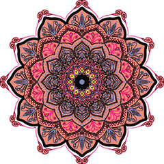 ornamental round lace pattern