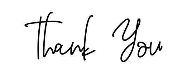 Thank You handwritten inscription. Set Hand drawn lettering. Thank You calligraphy. thank you art line eps 888. handwritten thank you note vector illustration