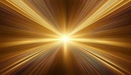 Fototapeta premium abstract gold brushed metal background with center light beam