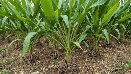 Rooted in the earth, the galangal or cikur flower is frequently utilized for its spicy flavor and healing properties.