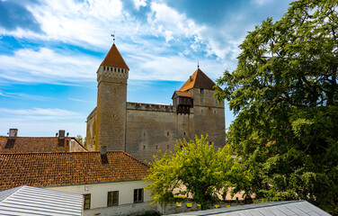 Fototapeta premium Scenic view of Kuressaare Castle on Saaremaa island.