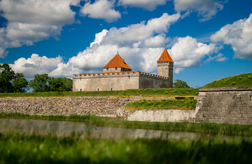 Scenic view of Kuressaare Castle on Saaremaa island.