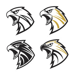 Tribal Eagle Head Designs hawk bird