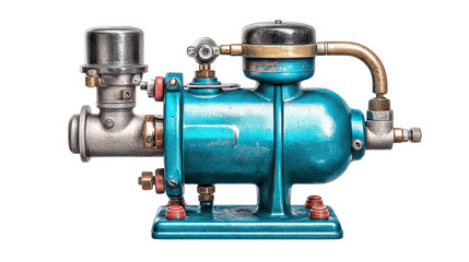 Air pump close-up background isolated on a Transparent background, PNG file.