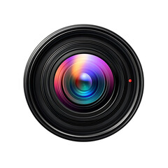 Camera Lens Macro Photography CloseUp View Detailed Texture On Transparent Background