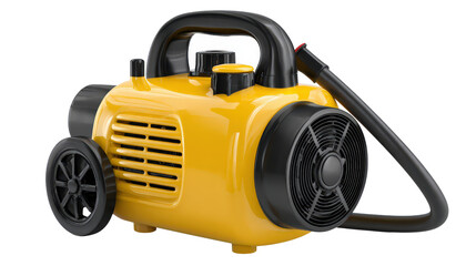 Fototapeta premium Air pump with carrying handle background isolated on a Transparent background, PNG file.