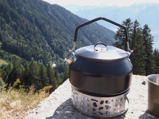 kettle on fire