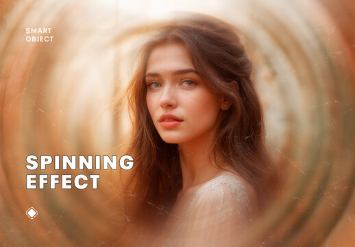 Halftone Spinning Blur Photo Effect