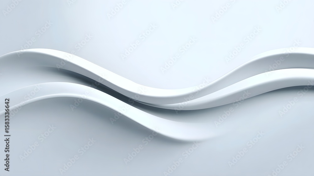Poster abstract wave-like pattern design
