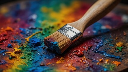 Fototapeta premium Vibrant Artist Palette