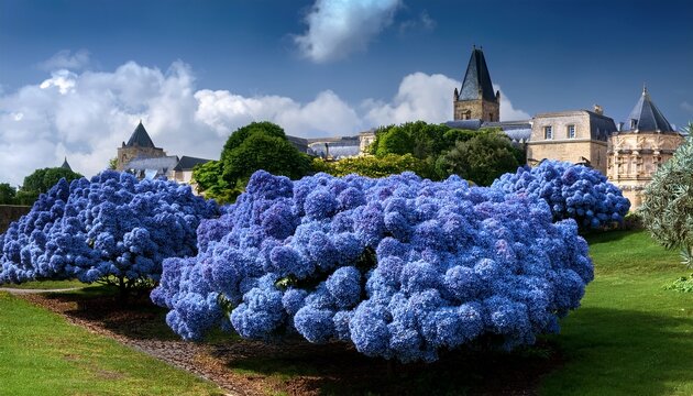ceanothus gloire de versailles blooming