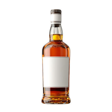 whiskey bottle and glass